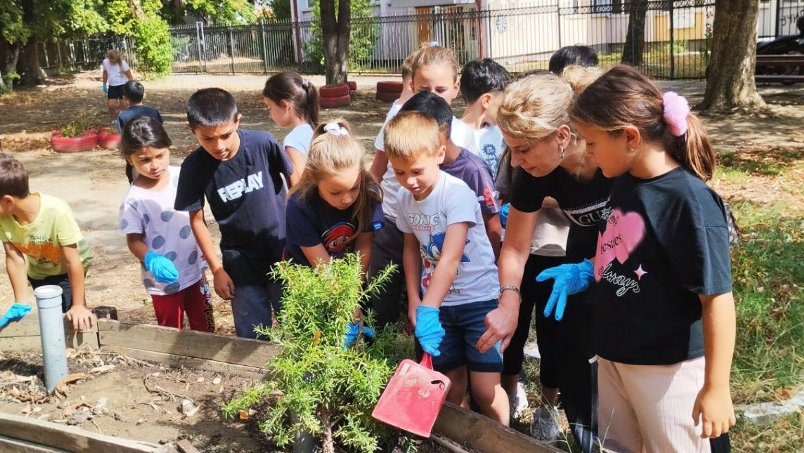 🌱 ЗАЕДНО ПРАВИМЕ ПРОМЕНА: Од органски отпад до раззеленет училишен двор во ООУ „Аврам Писевски“ !